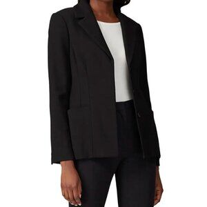 MM Lafleur Collins Blazer Black Career Suit Office Contemperary Classic
